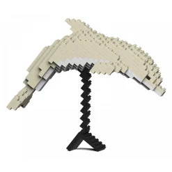 Jekca - Chinese White Dolphin 01S - Lego - Sculpture - Construction - 4D - Brick Animals - Toys - Avvenice