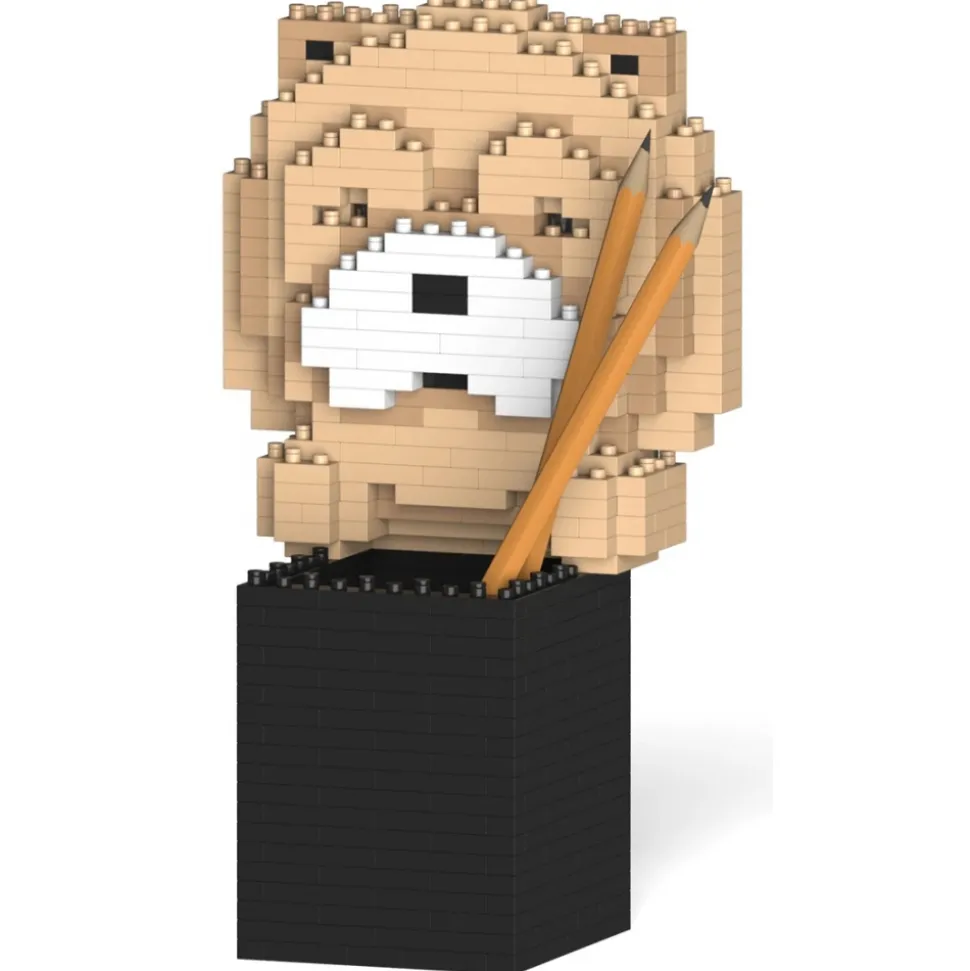 Jekca - Chow Chow Pencil Cup 01S - Lego - Sculpture - Construction - 4D - Brick Animals - Toys - Avvenice