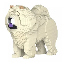 Jekca - Chow Chow 02S-M04 - Lego - Sculpture - Construction - 4D - Brick Animals - Toys - Avvenice