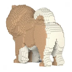 Jekca - Chow Chow 02S-M01 - Lego - Sculpture - Construction - 4D - Brick Animals - Toys - Avvenice