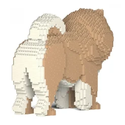 Jekca - Chow Chow 02S-M01 - Lego - Sculpture - Construction - 4D - Brick Animals - Toys - Avvenice