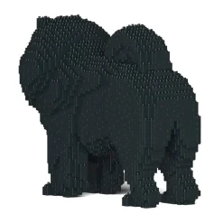Jekca - Chow Chow 02S-M03 - Lego - Sculpture - Construction - 4D - Brick Animals - Toys - Avvenice