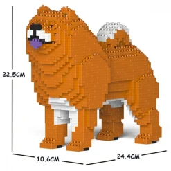 Jekca - Chow Chow 01S-M01 - Lego - Sculpture - Construction - 4D - Brick Animals - Toys - Avvenice