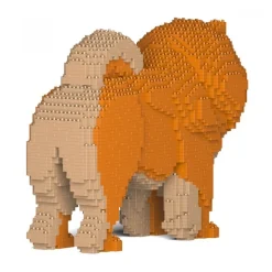 Jekca - Chow Chow 02S-M02 - Lego - Sculpture - Construction - 4D - Brick Animals - Toys - Avvenice