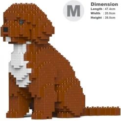 Jekca - Cockapoo 01-M02 - Big - Lego - Sculpture - Construction - 4D - Brick Animals - Toys - Avvenice