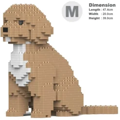 Jekca - Cockapoo 01-M01 - Big - Lego - Sculpture - Construction - 4D - Brick Animals - Toys - Avvenice
