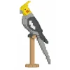 Jekca - Cockatiel 02S - Lego - Sculpture - Construction - 4D - Brick Animals - Toys - Avvenice