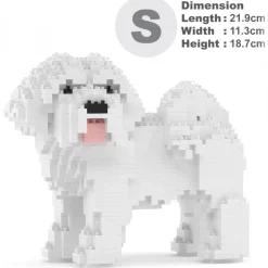 Jekca - Coton de Tulear 01 - Lego - Sculpture - Construction - 4D - Brick Animals - Toys - Avvenice