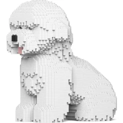 Jekca - Coton de Tulear 01 - Lego - Sculpture - Construction - 4D - Brick Animals - Toys - Avvenice