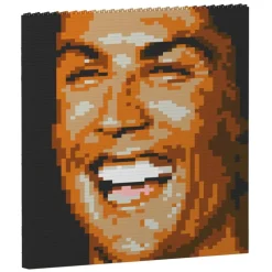 Jekca - Cristiano Ronaldo Brick Painting 02S - Lego - Sculpture - Construction - 4D - Brick Animals - Toys - Avvenice