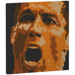 Jekca - Cristiano Ronaldo Brick Painting 03S - Lego - Sculpture - Construction - 4D - Brick Animals - Toys - Avvenice