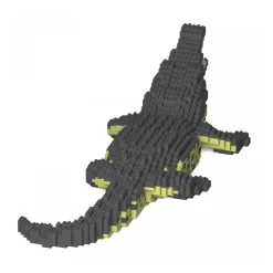Jekca - Crocodile 01S - Lego - Sculpture - Construction - 4D - Brick Animals - Toys - Avvenice