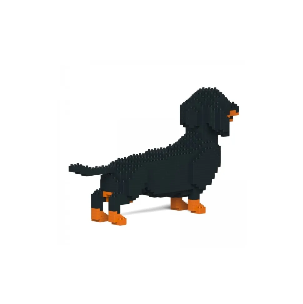 Jekca - Dachshund - Dog - 02S-M01 - Lego - Sculpture - Construction - 4D - Brick Animals - Toys - Avvenice