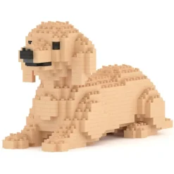 Jekca - Dachshund 04-M03 - Big - Lego - Sculpture - Construction - 4D - Brick Animals - Toys - Avvenice