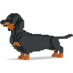 Jekca - Dachshund 02-M01 - Big - Lego - Sculpture - Construction - 4D - Brick Animals - Toys - Avvenice