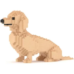 Jekca - Dachshund 03-M03 - Big - Lego - Sculpture - Construction - 4D - Brick Animals - Toys - Avvenice