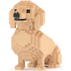 Jekca - Dachshund 03-M03 - Big - Lego - Sculpture - Construction - 4D - Brick Animals - Toys - Avvenice