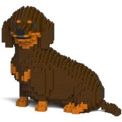 Jekca - Dachshund 05-M02 - Big - Lego - Sculpture - Construction - 4D - Brick Animals - Toys - Avvenice