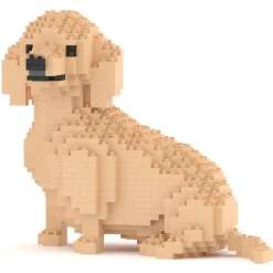 Jekca - Dachshund 05-M03 - Big - Lego - Sculpture - Construction - 4D - Brick Animals - Toys - Avvenice