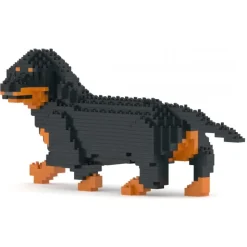 Jekca - Dachshund 06-M01 - Big - Lego - Sculpture - Construction - 4D - Brick Animals - Toys - Avvenice
