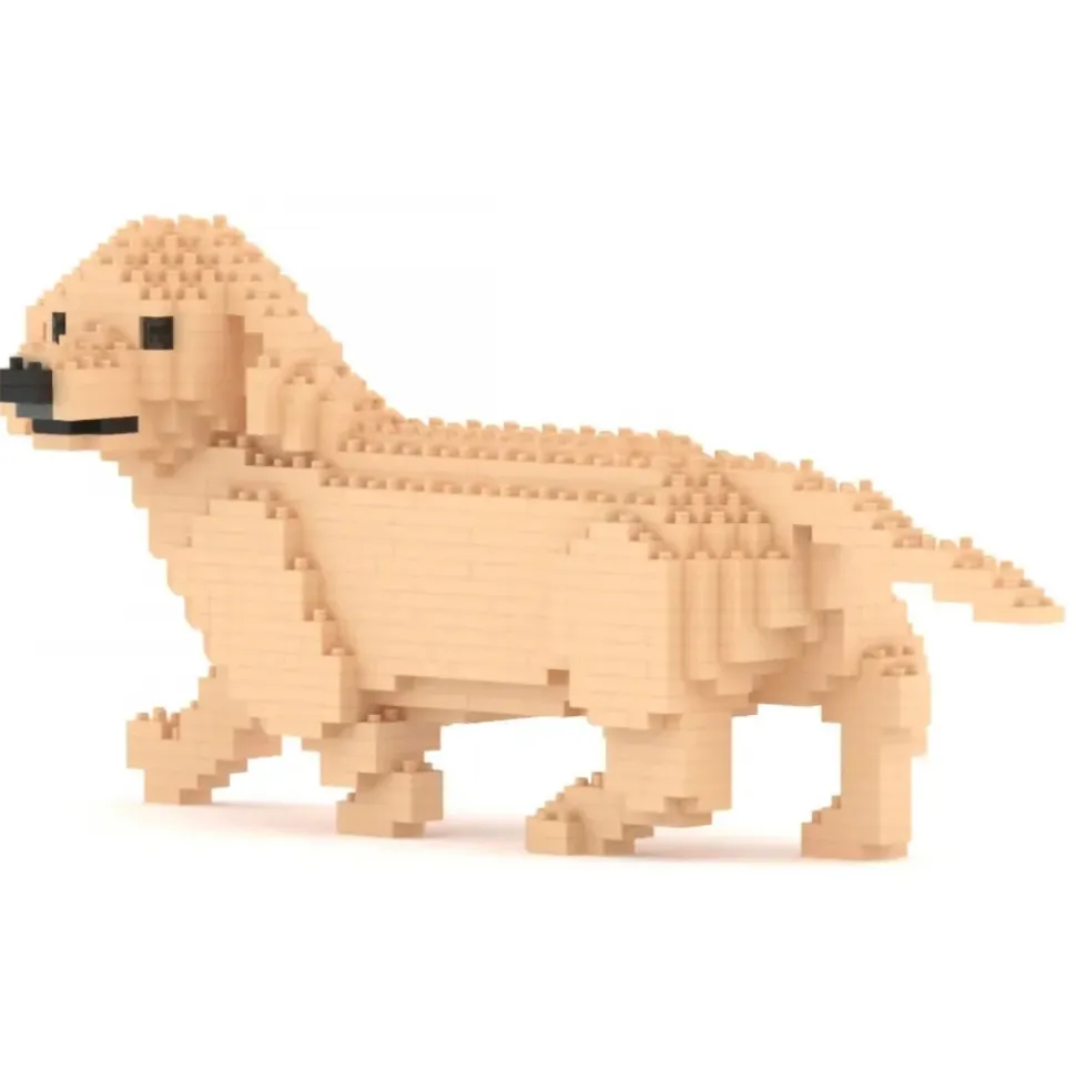 Jekca - Dachshund 06-M03 - Big - Lego - Sculpture - Construction - 4D - Brick Animals - Toys - Avvenice