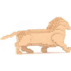 Jekca - Dachshund 06-M03 - Big - Lego - Sculpture - Construction - 4D - Brick Animals - Toys - Avvenice