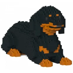Jekca - Dachshund 04-M01 - Big - Lego - Sculpture - Construction - 4D - Brick Animals - Toys - Avvenice