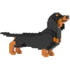Jekca - Dachshund Mini 01 - Big - Lego - Sculpture - Construction - 4D - Brick Animals - Toys - Avvenice