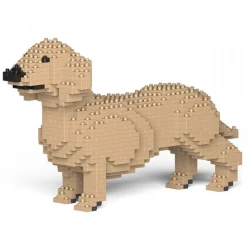 Jekca - Dachshund 01S-M03 - Lego - Sculpture - Construction - 4D - Brick Animals - Toys - Avvenice