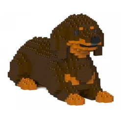 Jekca - Dachshund 04S-M02 - Lego - Sculpture - Construction - 4D - Brick Animals - Toys - Avvenice