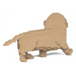 Jekca - Dachshund 06S-M03 - Lego - Sculpture - Construction - 4D - Brick Animals - Toys - Avvenice