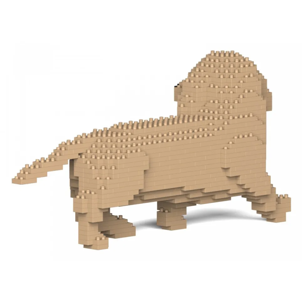 Jekca - Dachshund 06S-M03 - Lego - Sculpture - Construction - 4D - Brick Animals - Toys - Avvenice