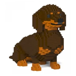 Jekca - Dachshund 03S-M02 - Lego - Sculpture - Construction - 4D - Brick Animals - Toys - Avvenice