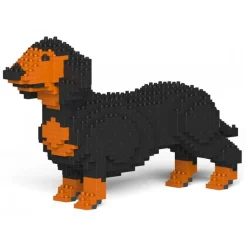 Jekca - Dachshund 01S-M01 - Lego - Sculpture - Construction - 4D - Brick Animals - Toys - Avvenice