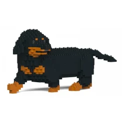 Jekca - Dachshund 06S-M01 - Lego - Sculpture - Construction - 4D - Brick Animals - Toys - Avvenice