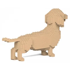 Jekca - Dachshund 02S-M03 - Lego - Sculpture - Construction - 4D - Brick Animals - Toys - Avvenice