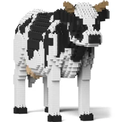Jekca - Dairy Cow 01 - Lego - Sculpture - Construction - 4D - Brick Animals - Toys - Avvenice