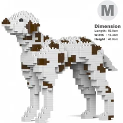 Jekca - Dalmatian 01-M02 - Big - Lego - Sculpture - Construction - 4D - Brick Animals - Toys - Avvenice