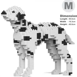 Jekca - Dalmatian 01-M02 - Big - Lego - Sculpture - Construction - 4D - Brick Animals - Toys - Avvenice