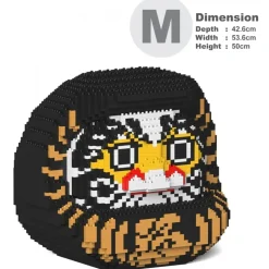 Jekca - Daruma Doll 01-M02 - Big - Lego - Sculpture - Construction - 4D - Brick Animals - Toys - Avvenice