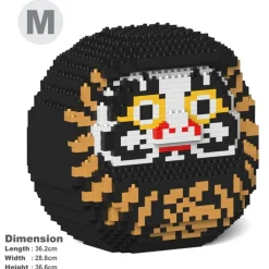 Jekca - Daruma Doll 02-M02 - Big - Lego - Sculpture - Construction - 4D - Brick Animals - Toys - Avvenice