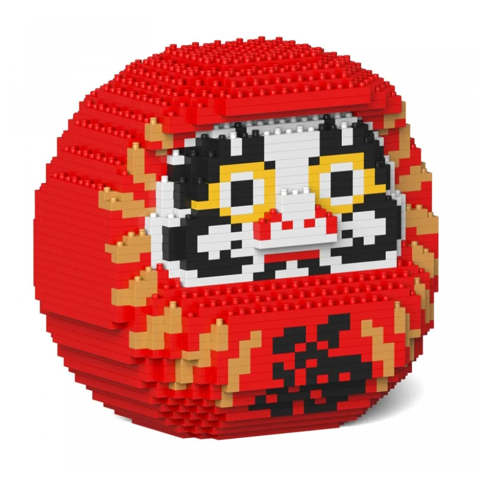 Jekca - Daruma Doll 02S-M01 - Lego - Sculpture - Construction - 4D - Brick Animals - Toys - Avvenice