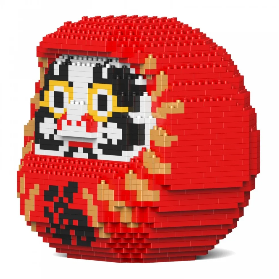 Jekca - Daruma Doll 02S-M01 - Lego - Sculpture - Construction - 4D - Brick Animals - Toys - Avvenice