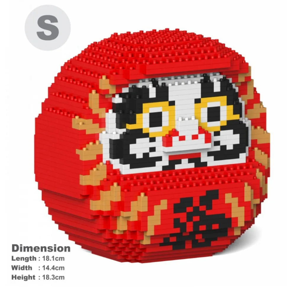 Jekca - Daruma Doll 02S-M01 - Lego - Sculpture - Construction - 4D - Brick Animals - Toys - Avvenice