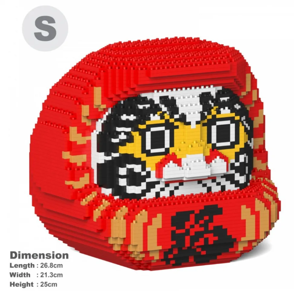 Jekca - Daruma Doll 01S-M01 - Lego - Sculpture - Construction - 4D - Brick Animals - Toys - Avvenice