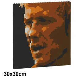 Jekca - David Beckham Brick Painting 01S - Lego - Sculpture - Construction - 4D - Brick Animals - Toys - Avvenice