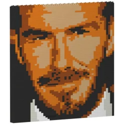 Jekca - David Beckham Brick Painting 04S - Lego - Sculpture - Construction - 4D - Brick Animals - Toys - Avvenice