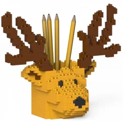Jekca - Deer Pencil Cup 01S-M01 - Lego - Sculpture - Construction - 4D - Brick Animals - Toys - Avvenice