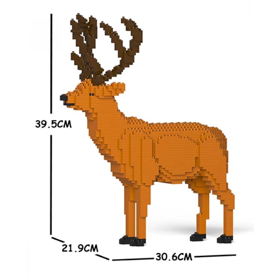 Jekca - Deer 01S - Lego - Sculpture - Construction - 4D - Brick Animals - Toys - Avvenice