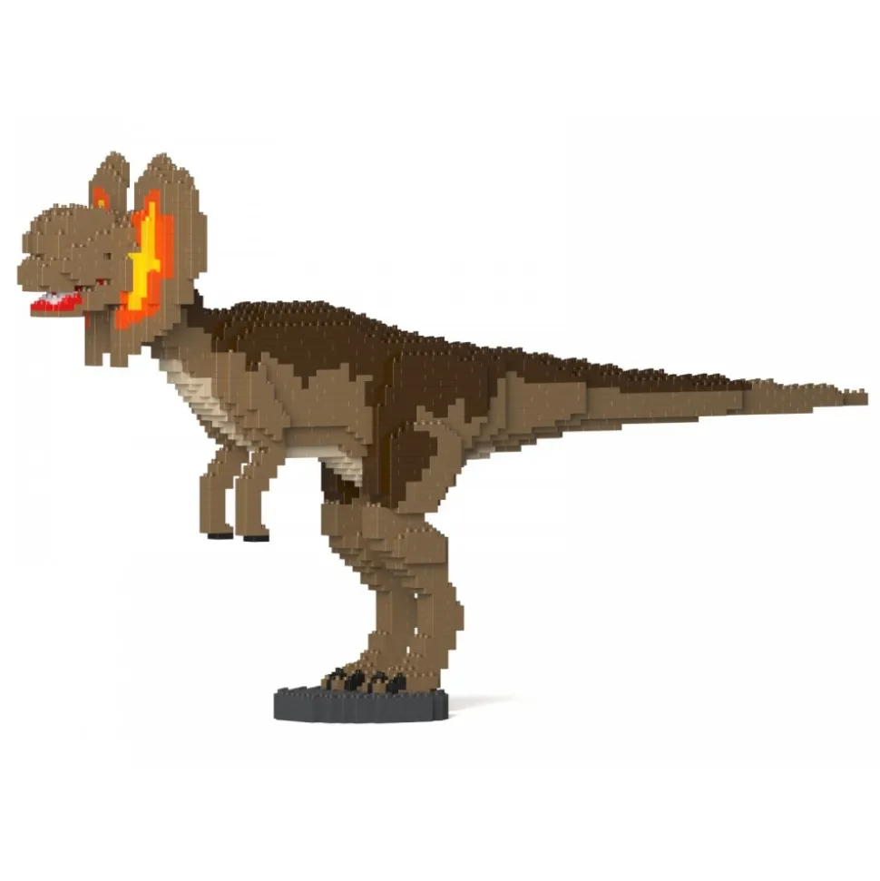 Jekca - Dilophosaurus 01S-M02 - Lego - Sculpture - Construction - 4D - Brick Animals - Toys - Avvenice